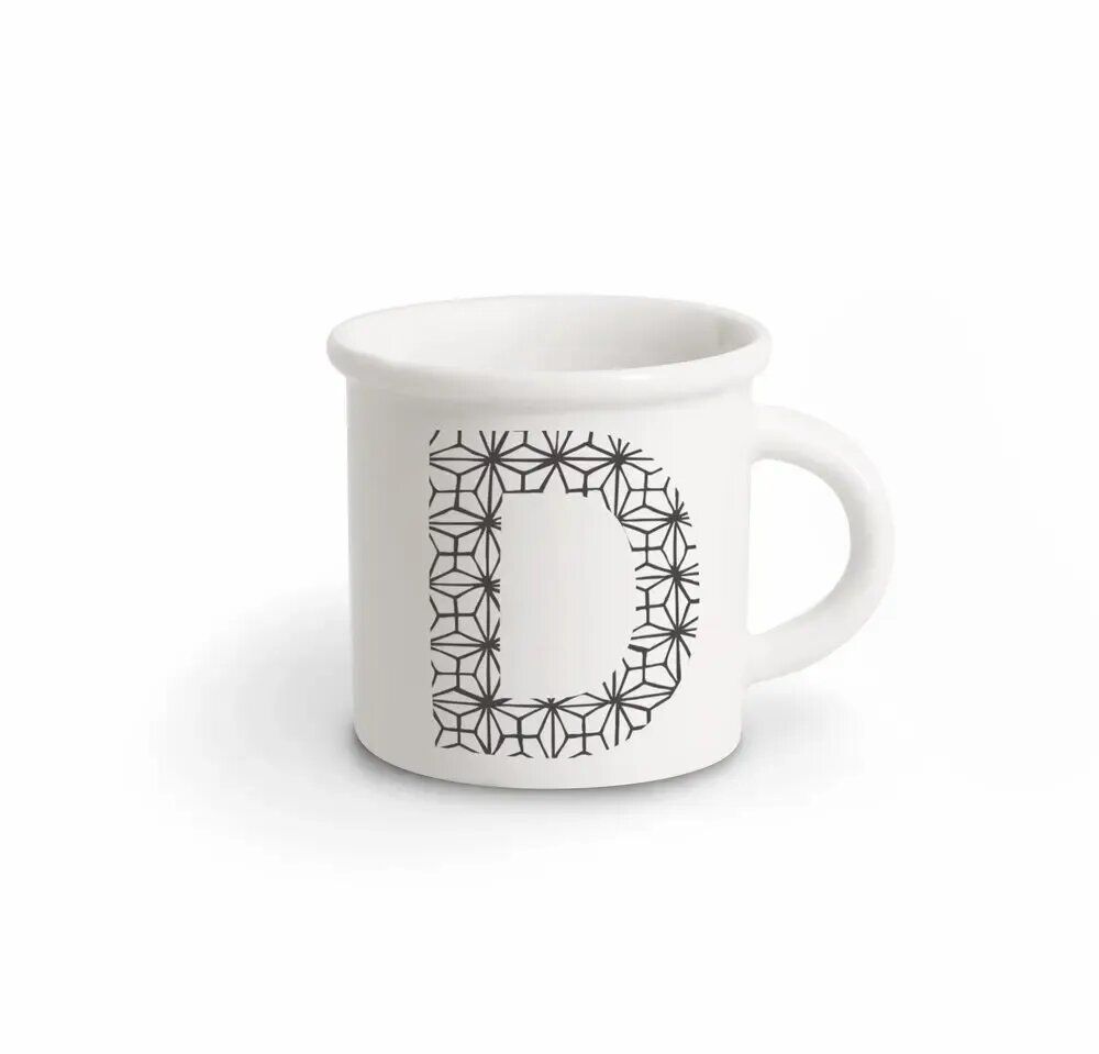 Mugs - MUG BLACK ALPHABET D - ILARIA.I