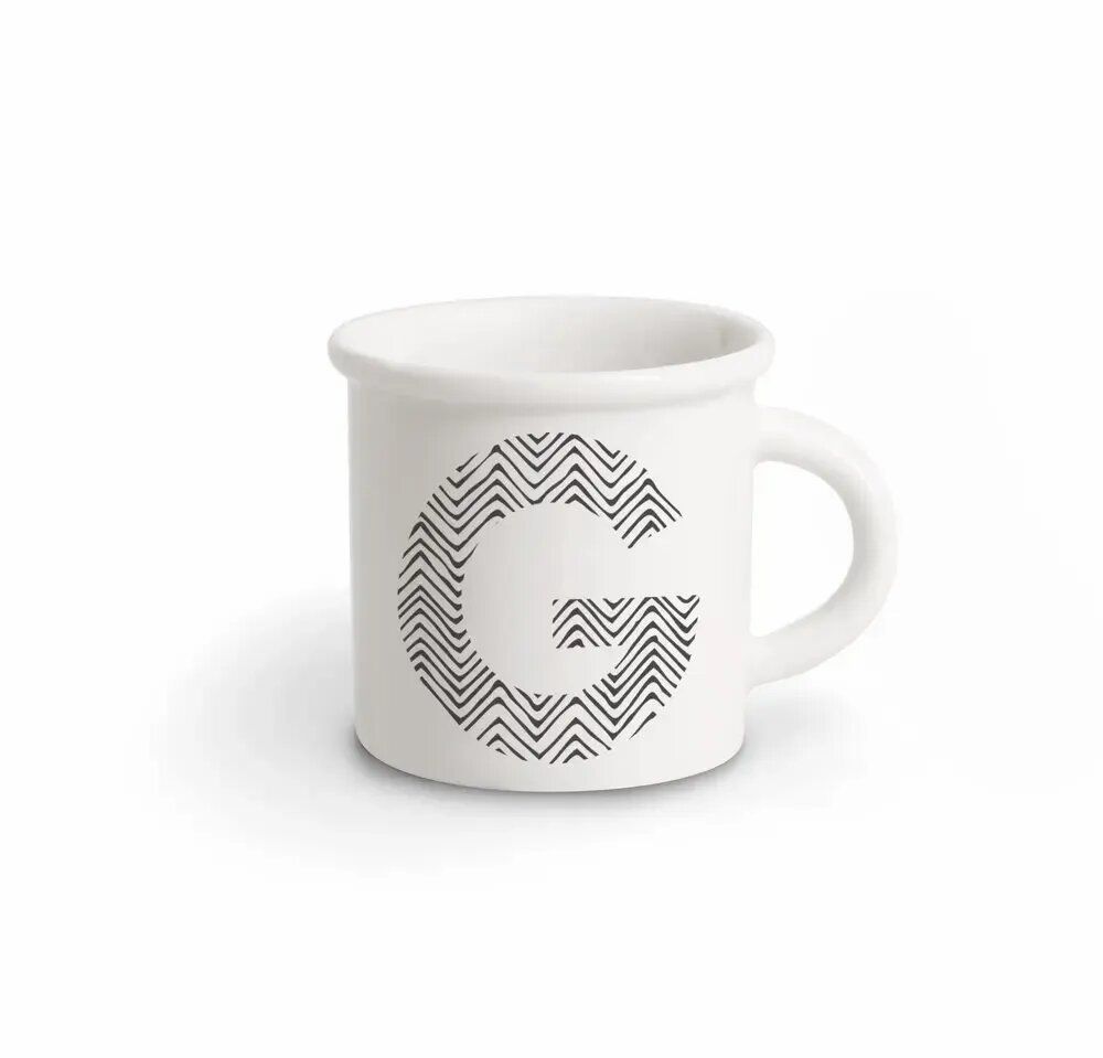 Mugs - MUG BLACK ALPHABET G - ILARIA.I