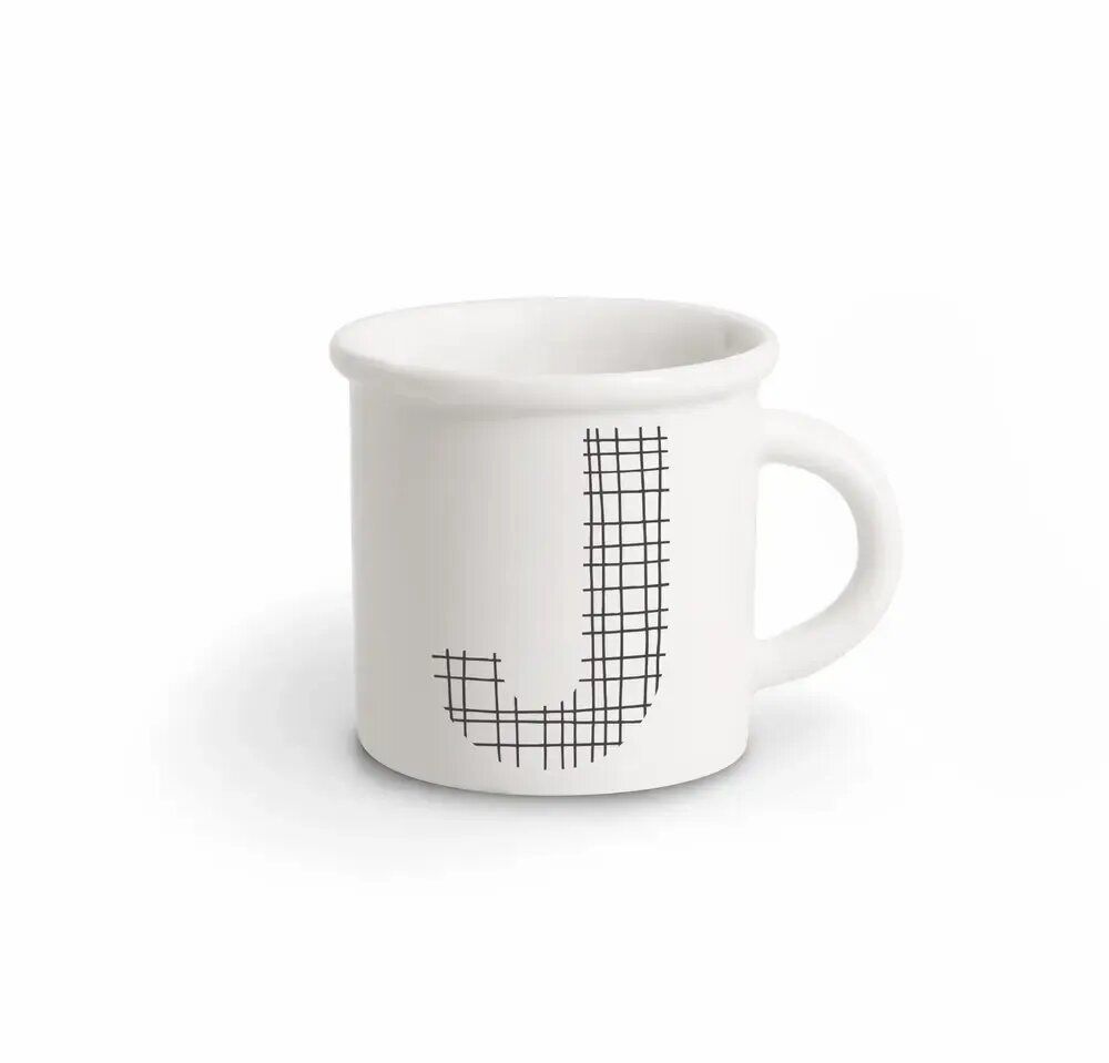 Mugs - MUG BLACK ALPHABET J - ILARIA.I