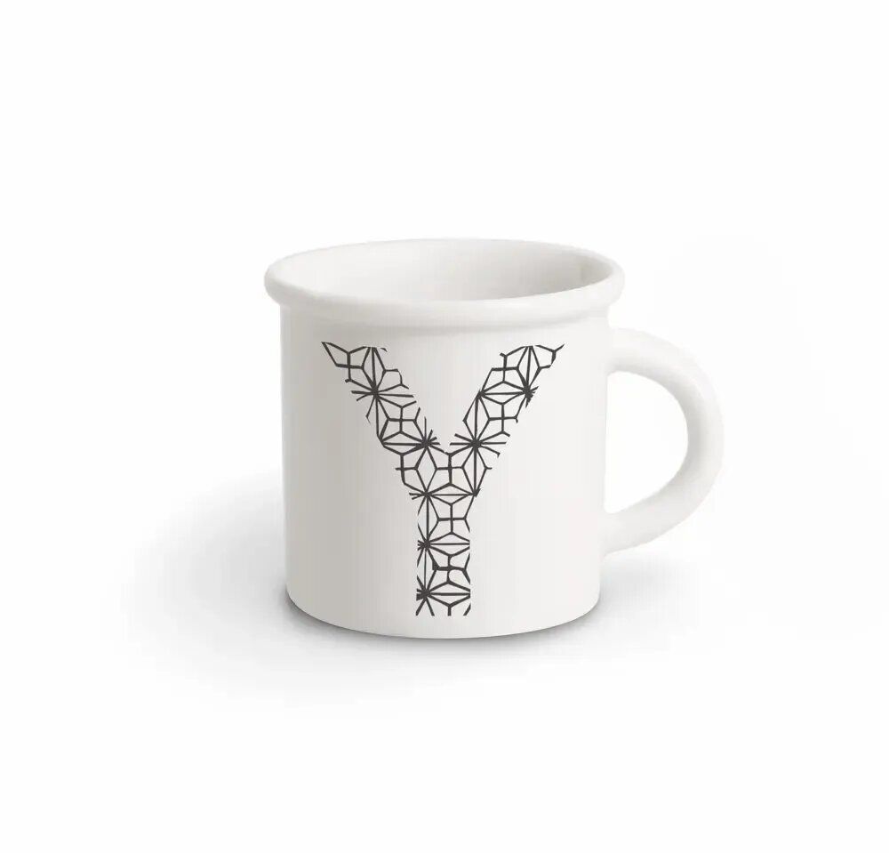 Mugs - MUG BLACK ALPHABET Y - ILARIA.I