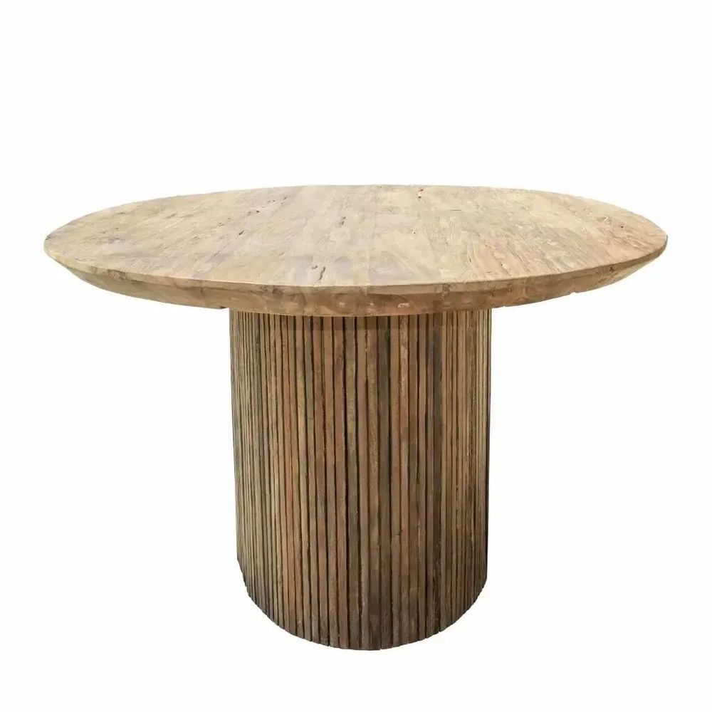 Tables Salle à Manger - Table à manger ovale en bois de teck recyclé - YAGA - HYDILE