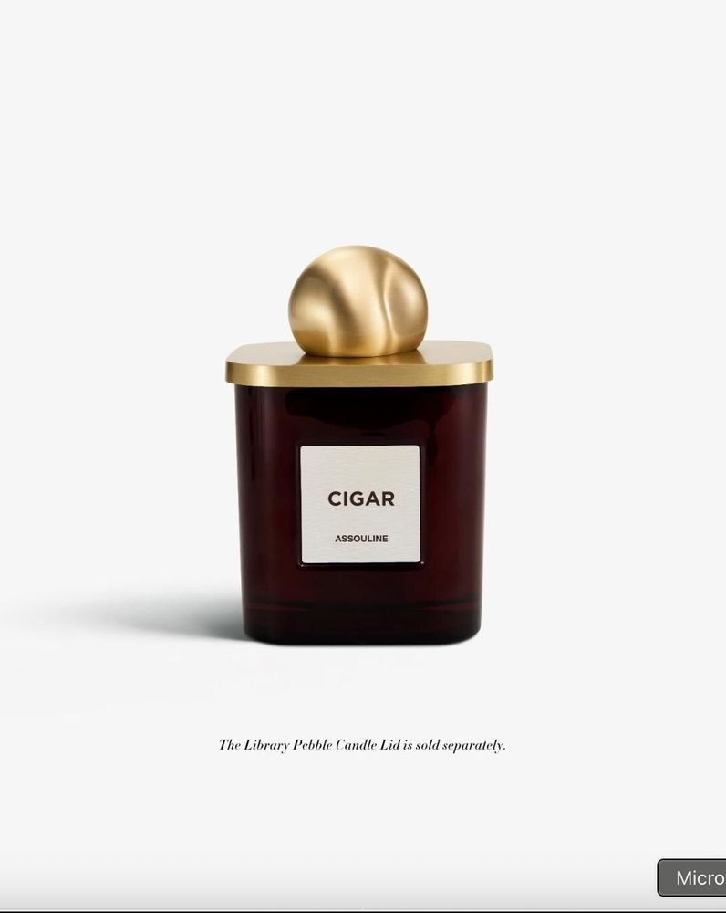Candles - Library Candle Cigar - ASSOULINE