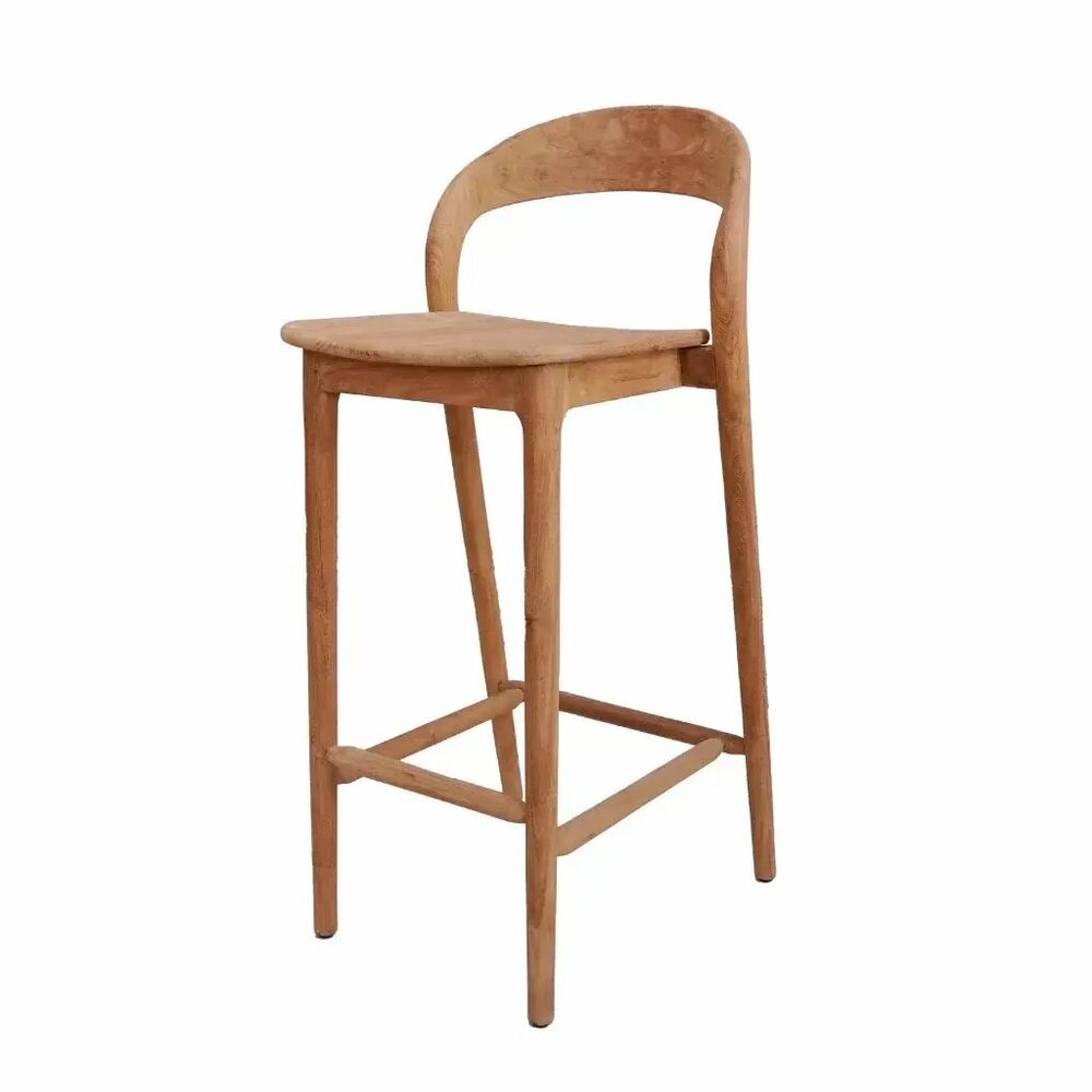 Chaises - Chaise haute de bar en teck - LUCIE - HYDILE