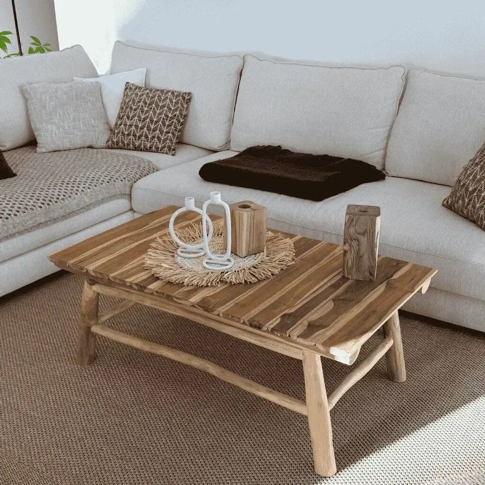 Tables basses - Table basse rectangle en teck - YAG - HYDILE