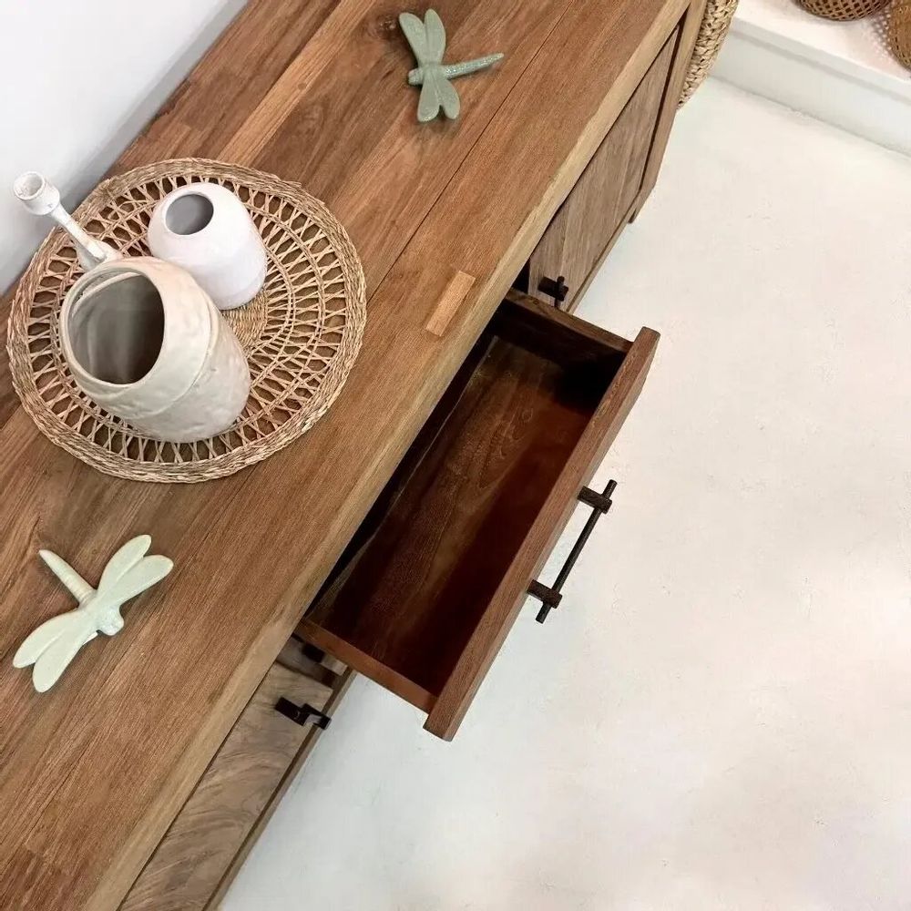 TV stands - Recycled teak TV cabinet - ACHILLE - HYDILE