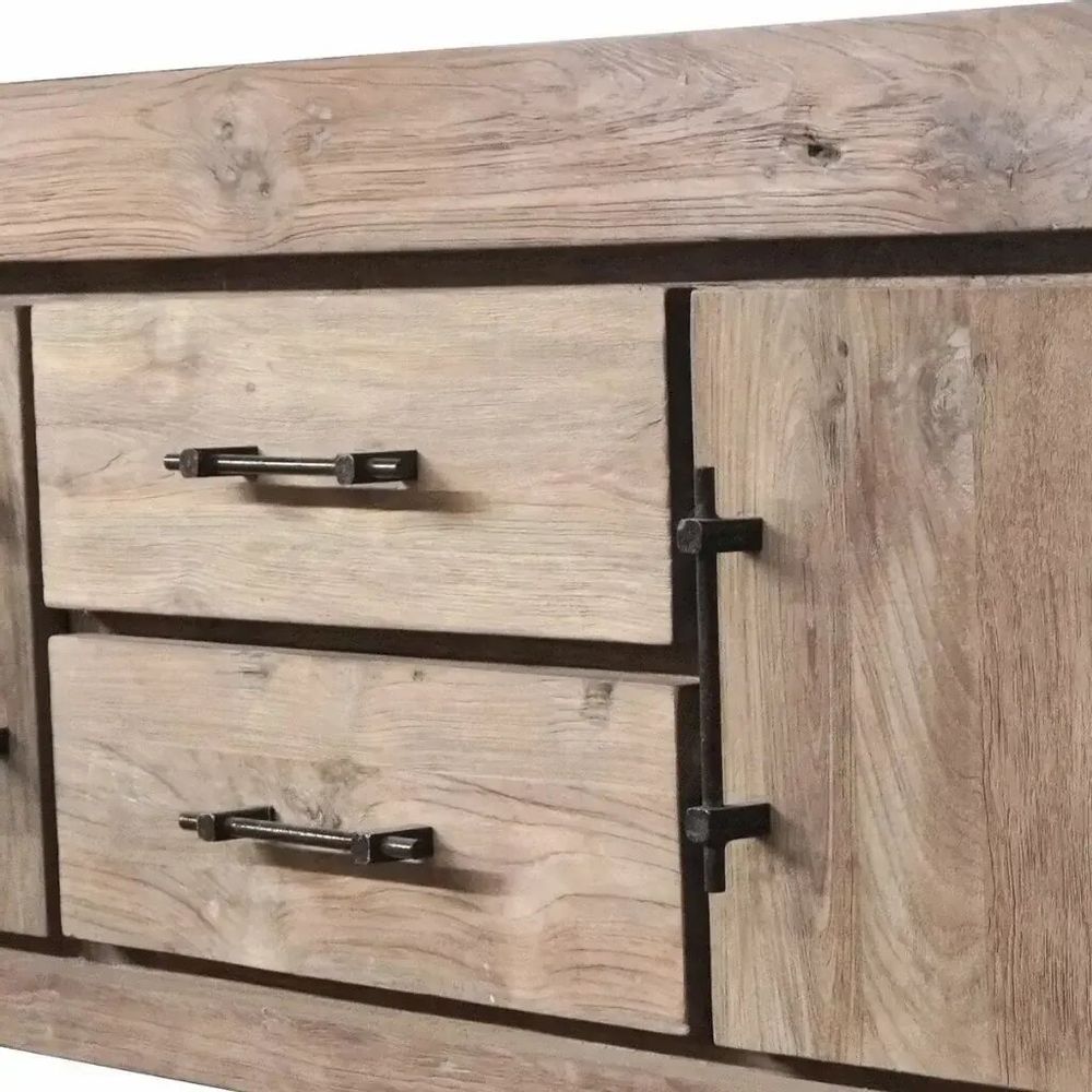 TV stands - Recycled teak TV cabinet - ACHILLE - HYDILE