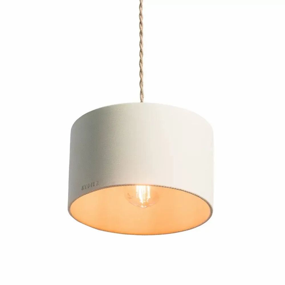 Hanging lights - White terracotta pendant light - ODILE - HYDILE