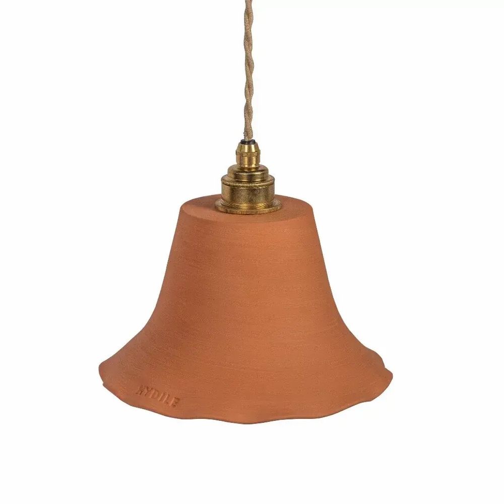 Hanging lights - Ochre terracotta pendant light - ELODIE - HYDILE