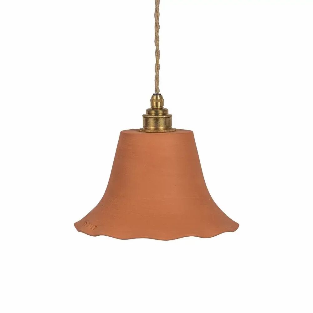 Hanging lights - Ochre terracotta pendant light - ELODIE - HYDILE