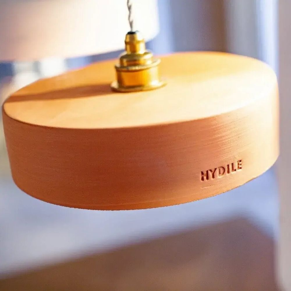 Hanging lights - Ochre terracotta pendant light - MICHELE S - HYDILE