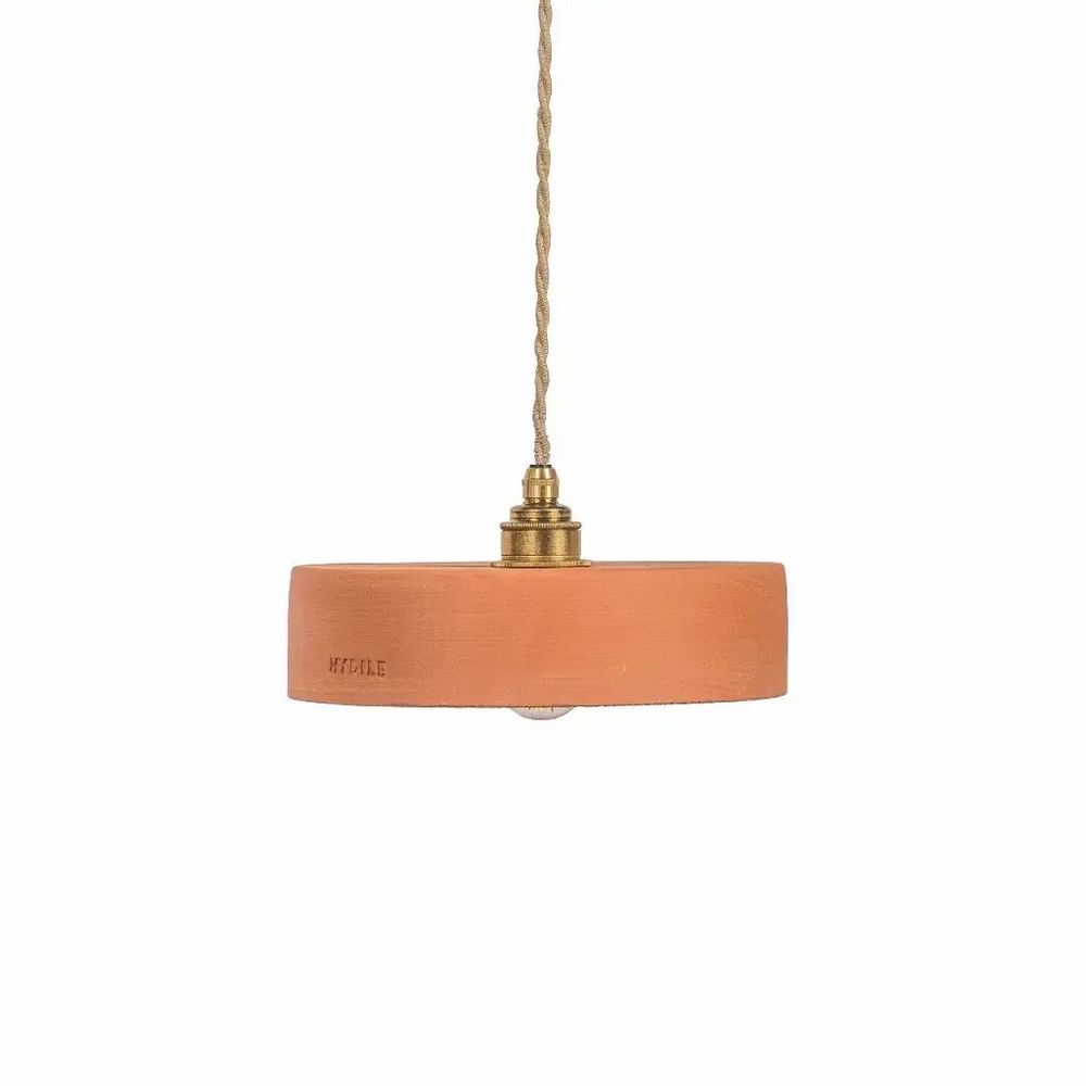 Hanging lights - Ochre terracotta pendant light - MICHELE S - HYDILE