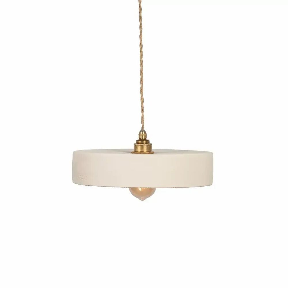 Hanging lights - White terracotta pendant light - MICHELE S - HYDILE