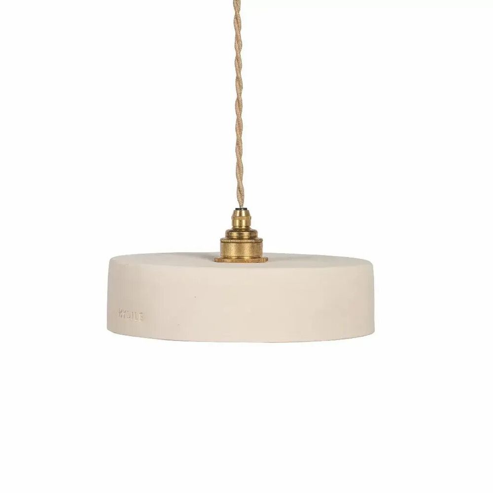 Hanging lights - White terracotta pendant light - MICHELE S - HYDILE