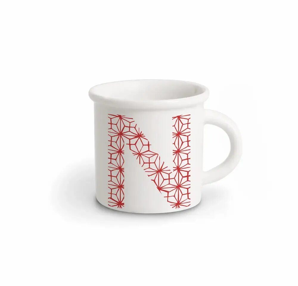 Mugs - MUG RED ALPHABET N - ILARIA.I