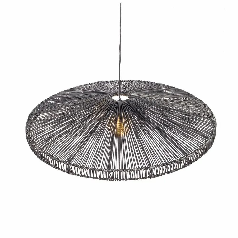 Hanging lights - Black rattan pendant light - ESSO XL - HYDILE