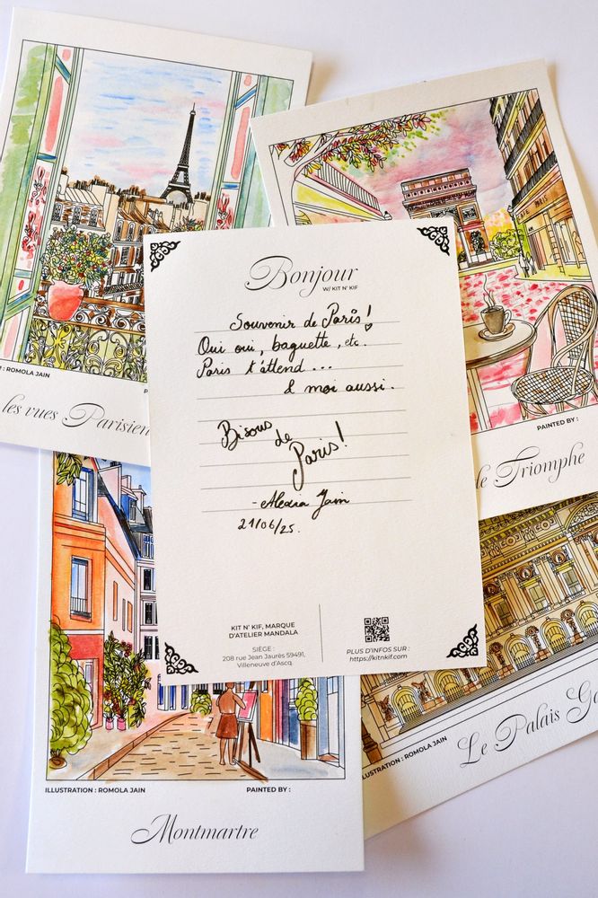 Gifts - Nomad Watercolor Kit - Souvenirs of Paris (all included) | Kit n' Kif - ATELIER MANDALA