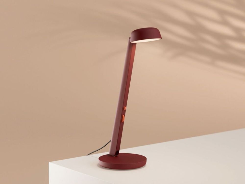 Objets design - Lampe Polux - Rouge sombre & Corail - LUMINAIRES POLUX