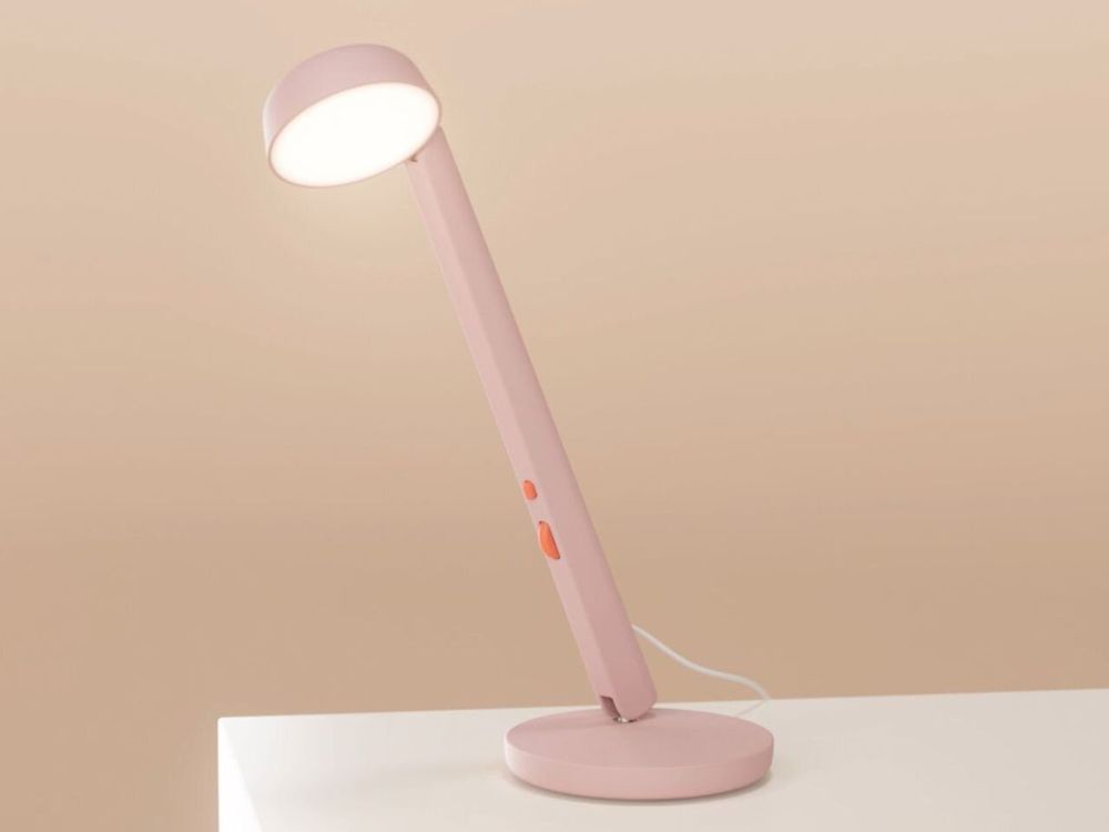 Objets design - Lampe Polux - Rose pastel & Corail - LUMINAIRES POLUX