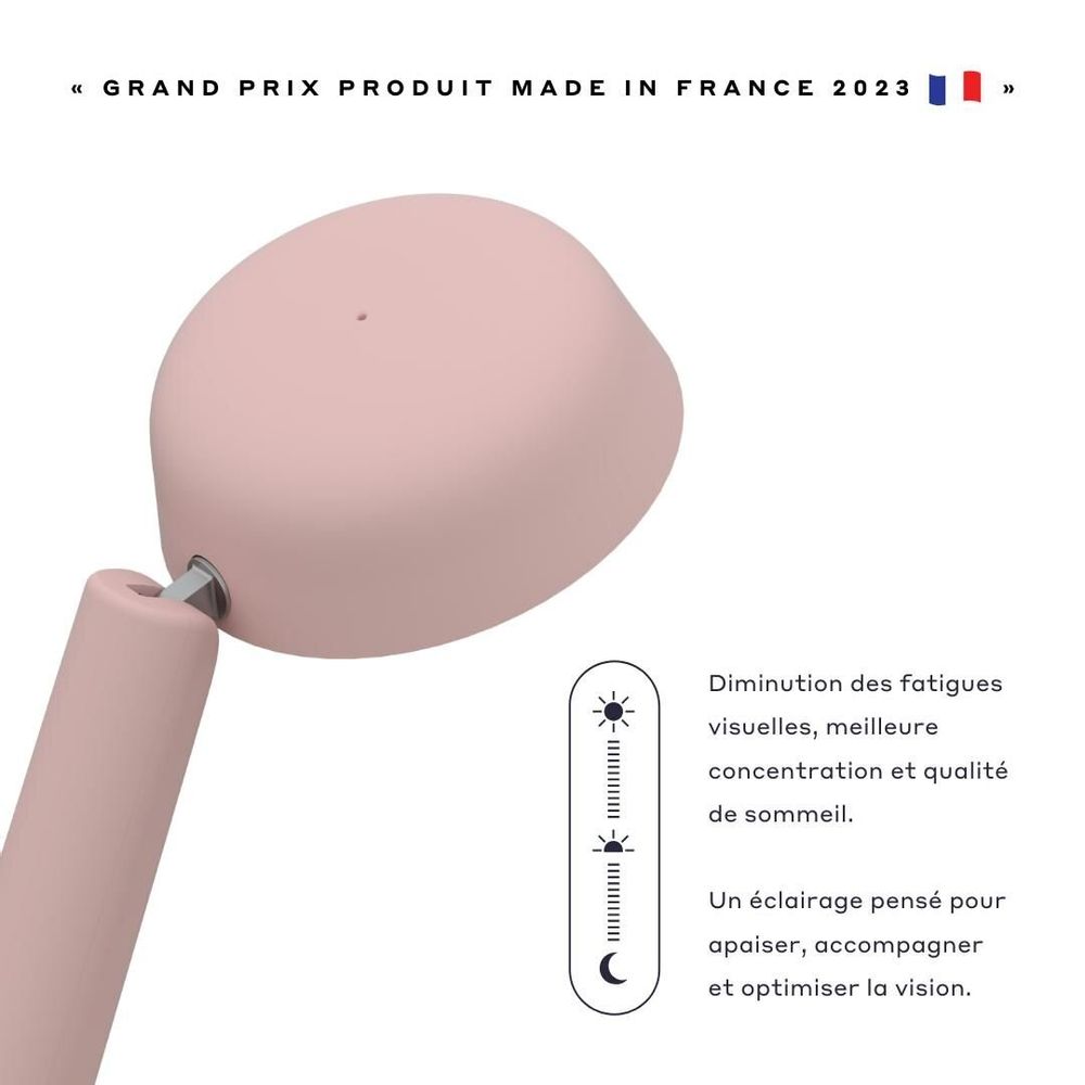 Objets design - Lampe Polux - Rose pastel & Corail - LUMINAIRES POLUX