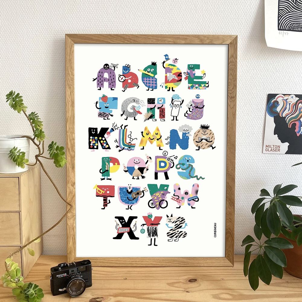 Poster - Alphabet - LIFE ON MAPS