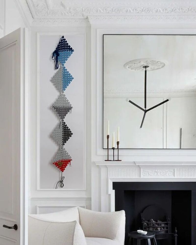 Outdoor blinds - Wall hanging • Openwork THE KNOT • Outdoors Indoors • Textile cords - SARAH ALOISI PARIS