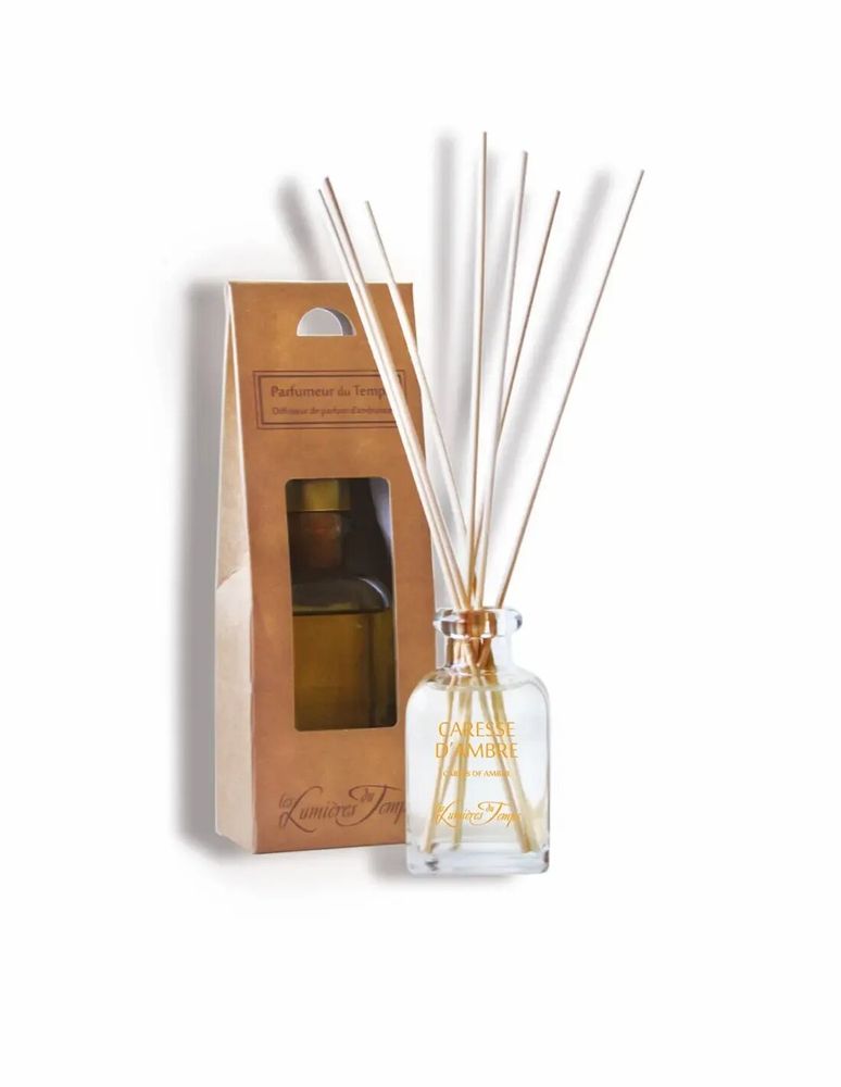 Scent diffusers - Parfumeur Quadra 100 ml Caresse d'Ambre (with box) - LES LUMIERES DU TEMPS