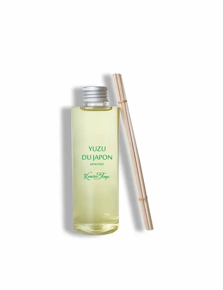 Diffuseurs de parfums - Recharge (avec rotins) pour Diffuseur de Parfum 200 ml Yuzu du Japon - LES LUMIERES DU TEMPS