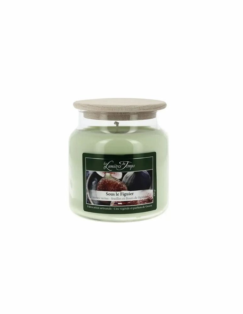 Candles - Colored Wax Candle 430 g Under the Fig Tree - LES LUMIERES DU TEMPS