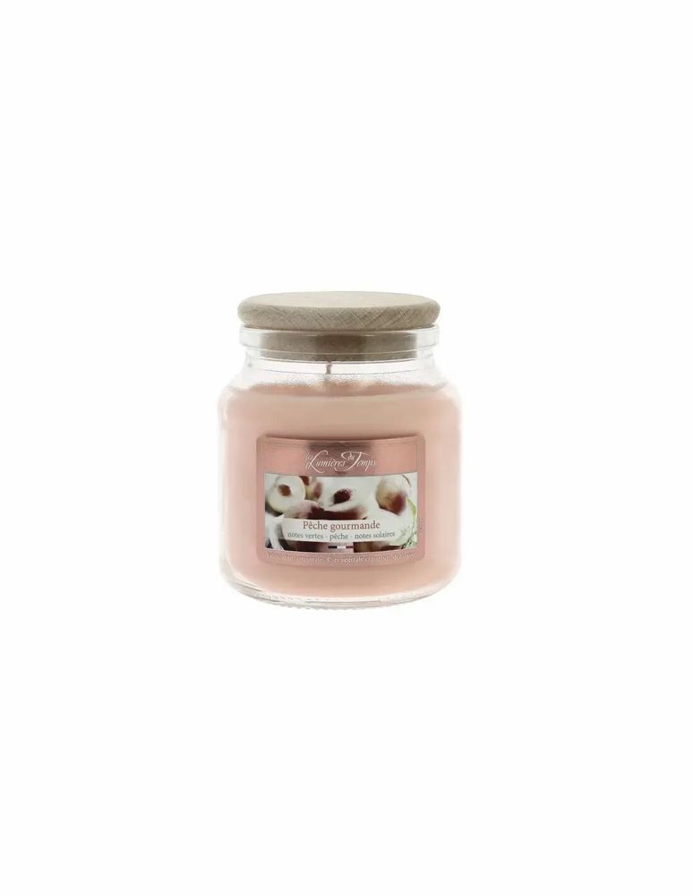 Candles - Colored Wax Candle 145 g Gourmet Peach - LES LUMIERES DU TEMPS