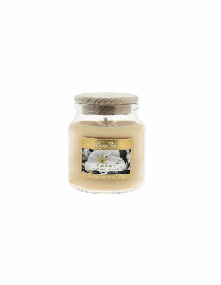 Candles - 145g Colored Wax Candle Tiare Flower - LES LUMIERES DU TEMPS