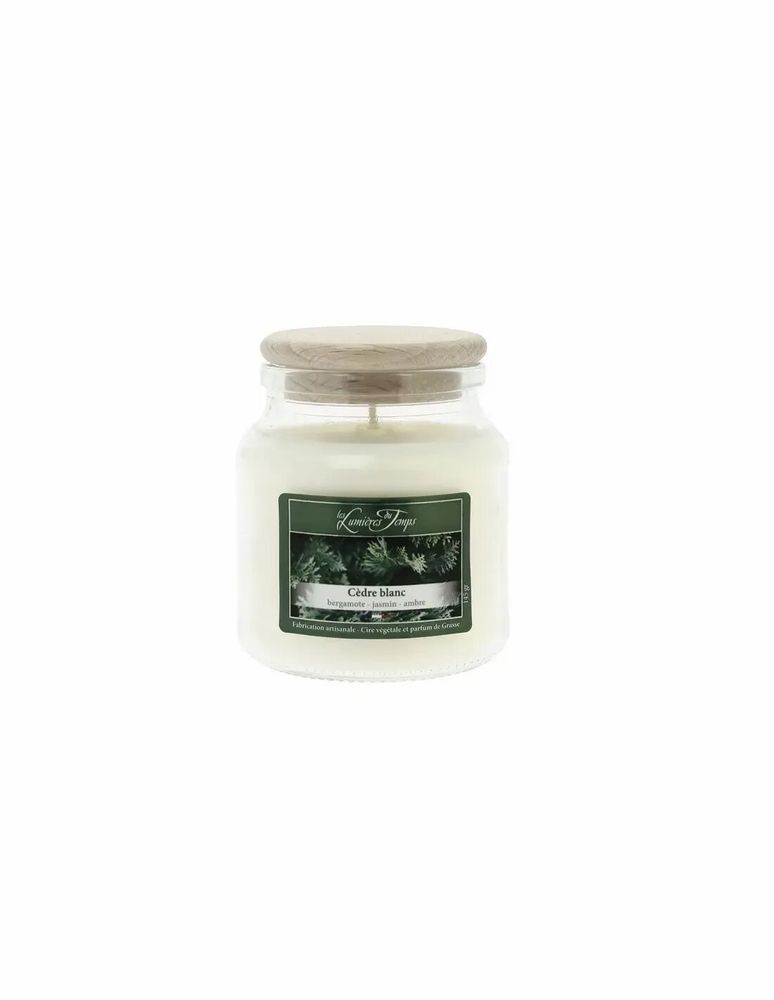 Bougies - Bougie Cire Colorée 145 g Cèdre Blanc - LES LUMIERES DU TEMPS