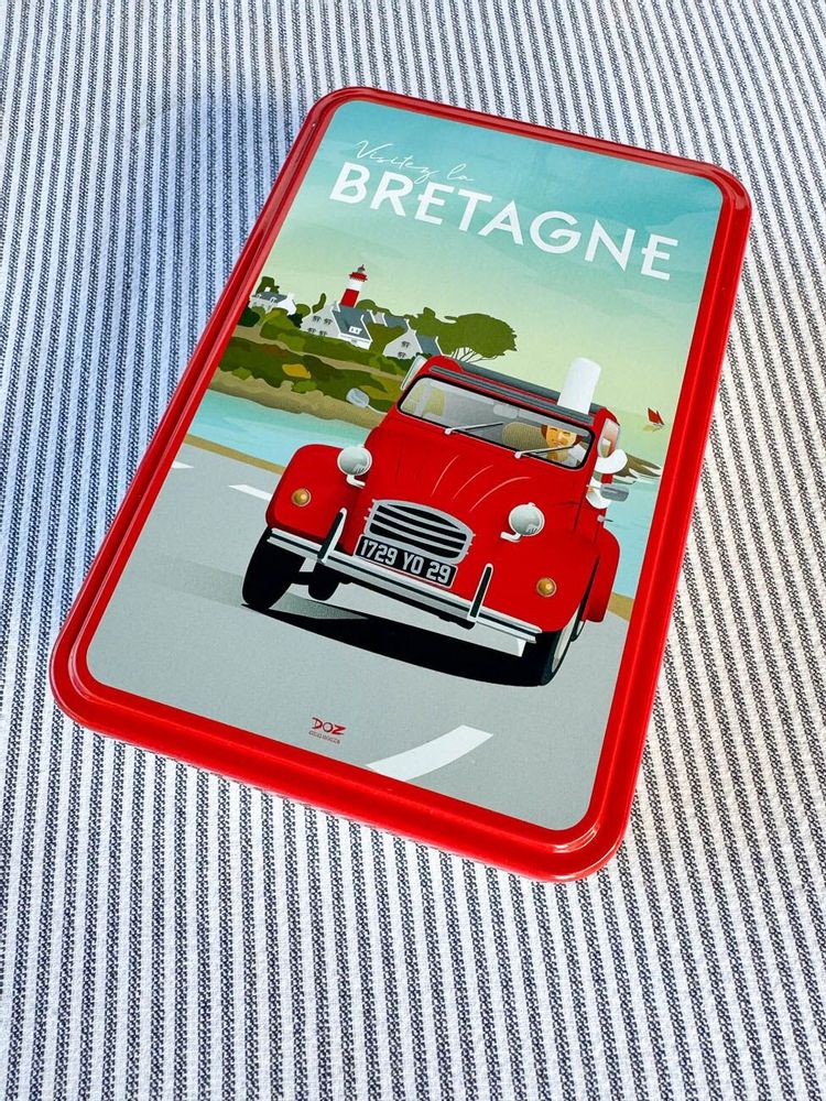 Objets de décoration - Boite métallique - Bretagne - 2 CV (x12) - LA MAISON JOSÉPHINE