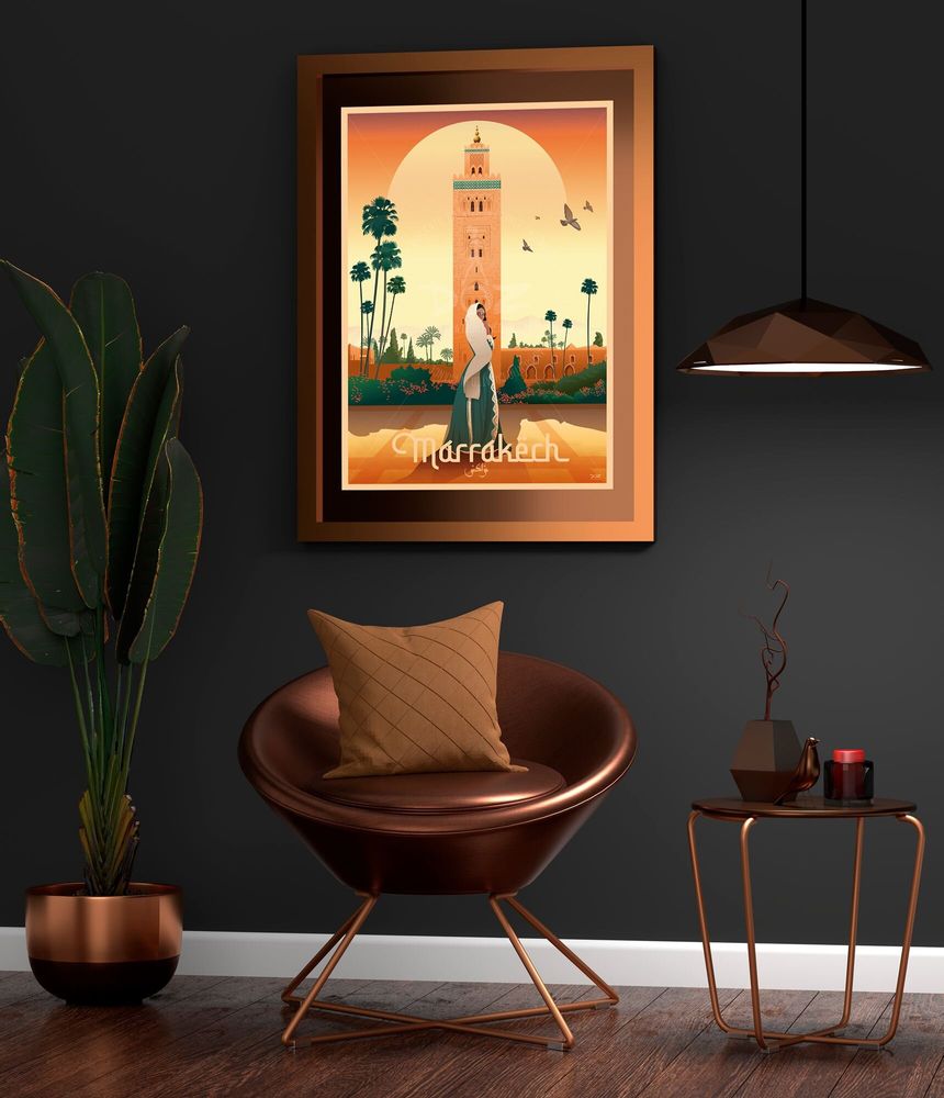 Poster - DOZ poster - MOROCCO - Marrakech - La Koutoubia - LA MAISON JOSÉPHINE