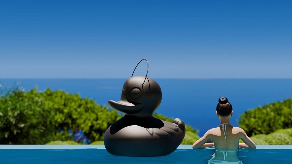 Decorative objects - The MEGADUCK floating sculpture - GOODNIGHT LIGHT