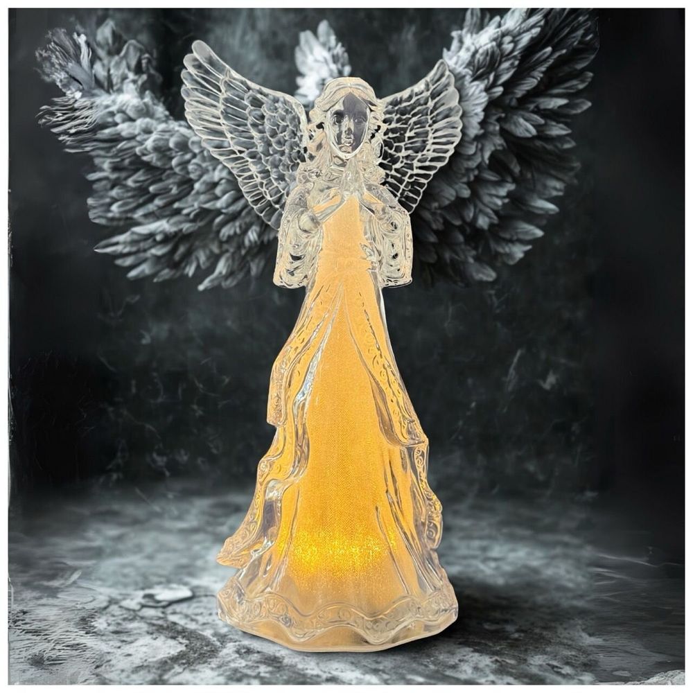 Nativity scenes and santons - LED Light-Up Angel – Pray - BLUE STAR B.V.