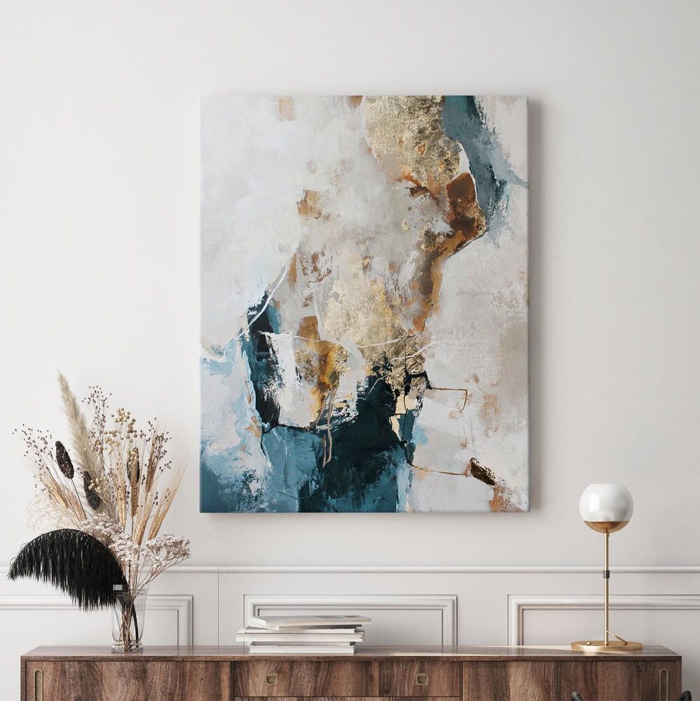 Aménagements pour bureau - « Flow » Série de peintures abstraites texturées faites à la main - MATISS ART STUDIO