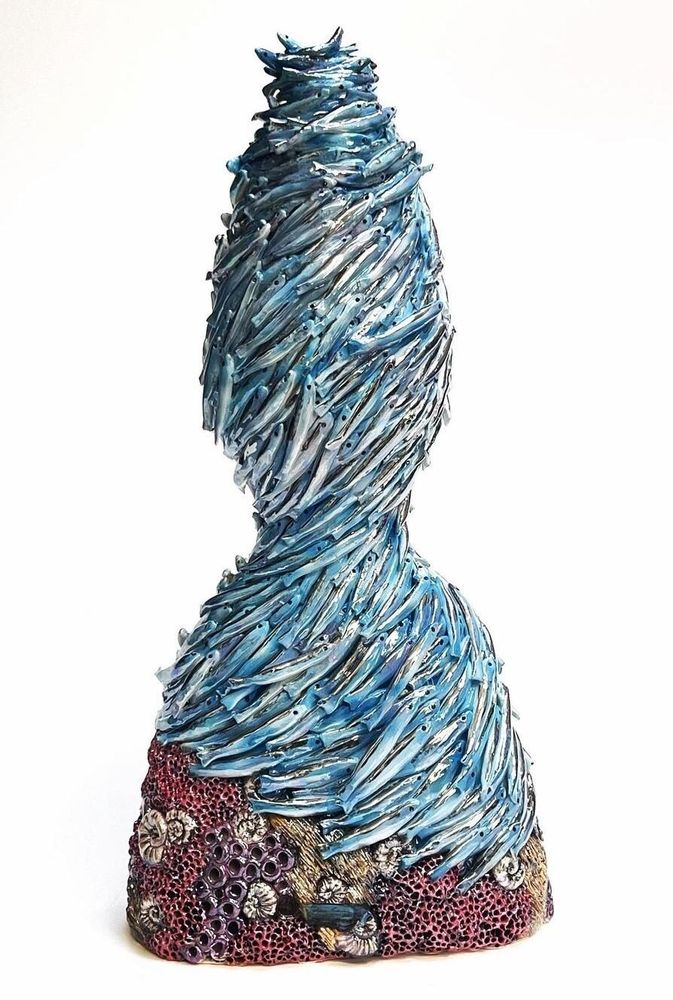 Objets design - Sculpture en céramique, figure, MONDE SOUS-MARIN - MOSCHE BIANCHE