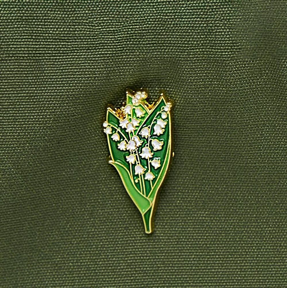 Brooches - Pin Lily of the valley - PINPINPIN.IT
