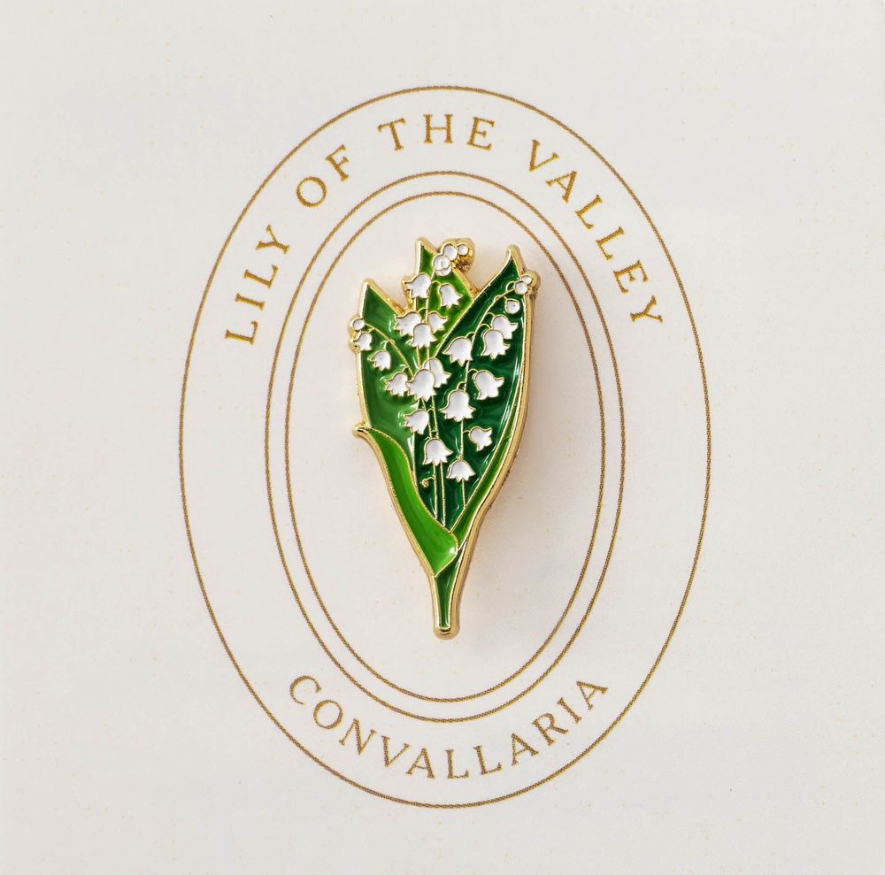 Brooches - Pin Lily of the valley - PINPINPIN.IT