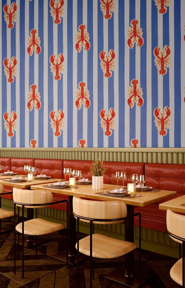 Wallpaper - Wallpaper No. 726 - Lobster Parade 🦞 - WELLPAPERS