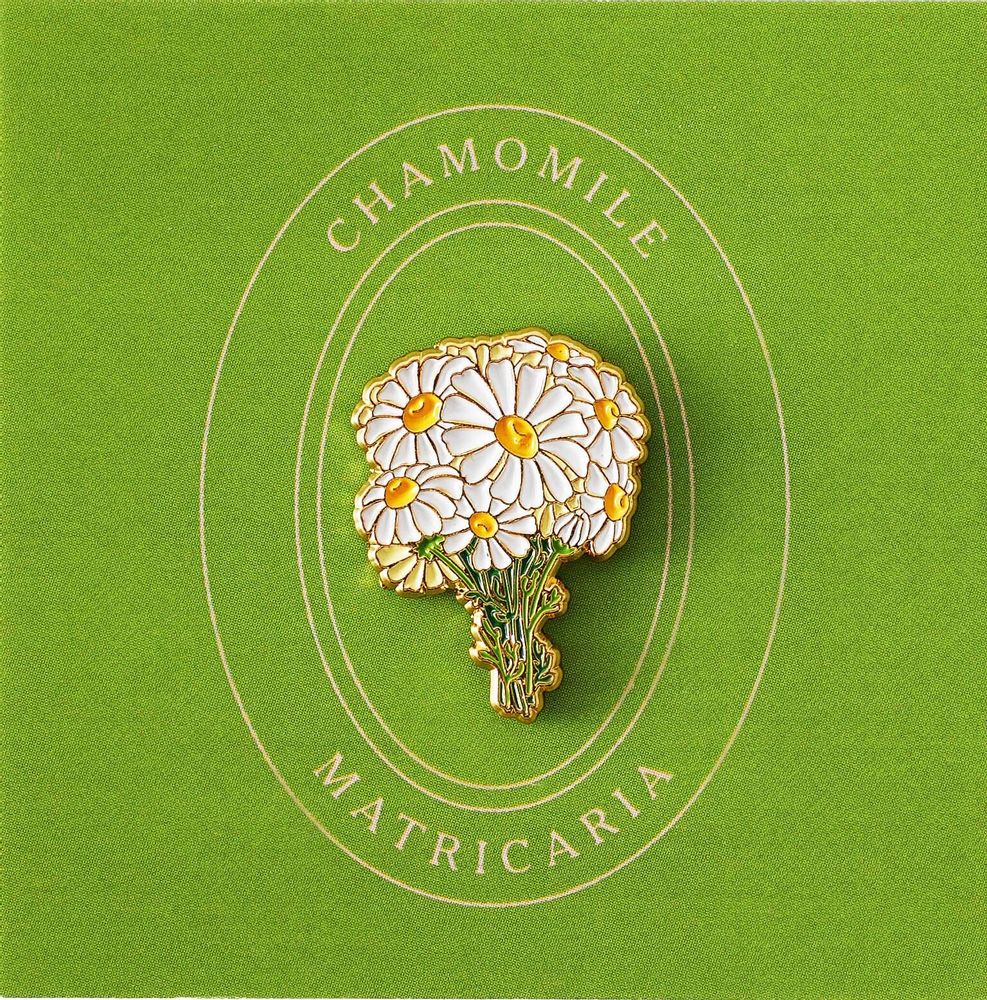 Broches - Camomille rose - PINPINPIN.IT