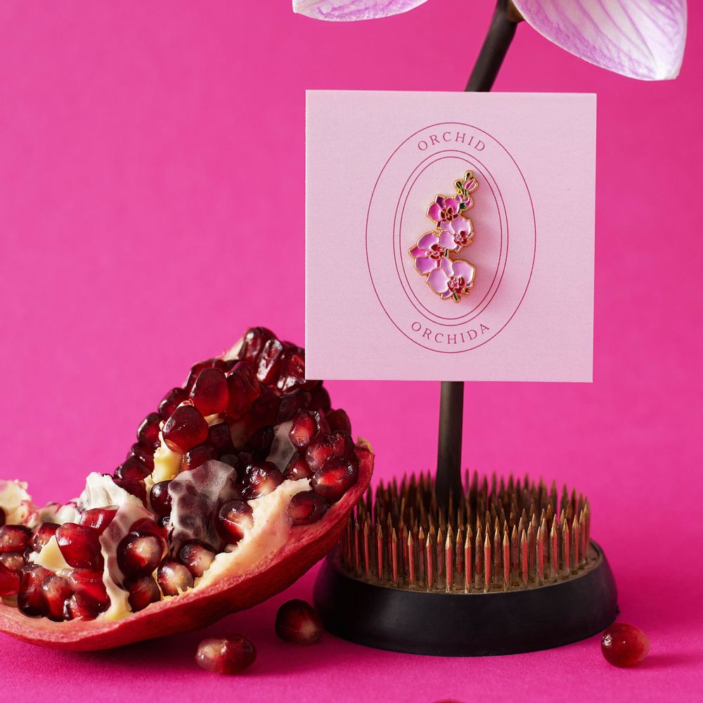 Brooches - Pin Orchid - PINPINPIN.IT