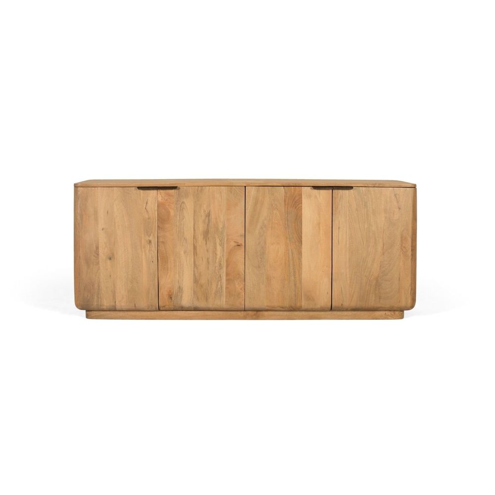 Sideboards - Mango wood sideboard with rounded corners - GINER Y COLOMER