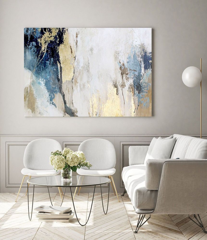 Aménagements pour bureau - « Avalacnhe » Série de peintures abstraites texturées faites à la main - MATISS ART STUDIO
