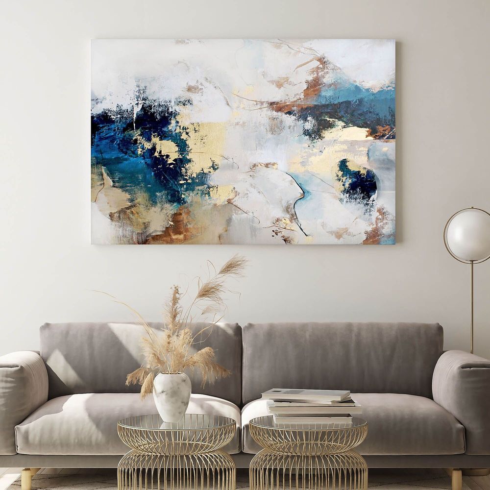 Aménagements pour bureau - « Avalacnhe » Série de peintures abstraites texturées faites à la main - MATISS ART STUDIO