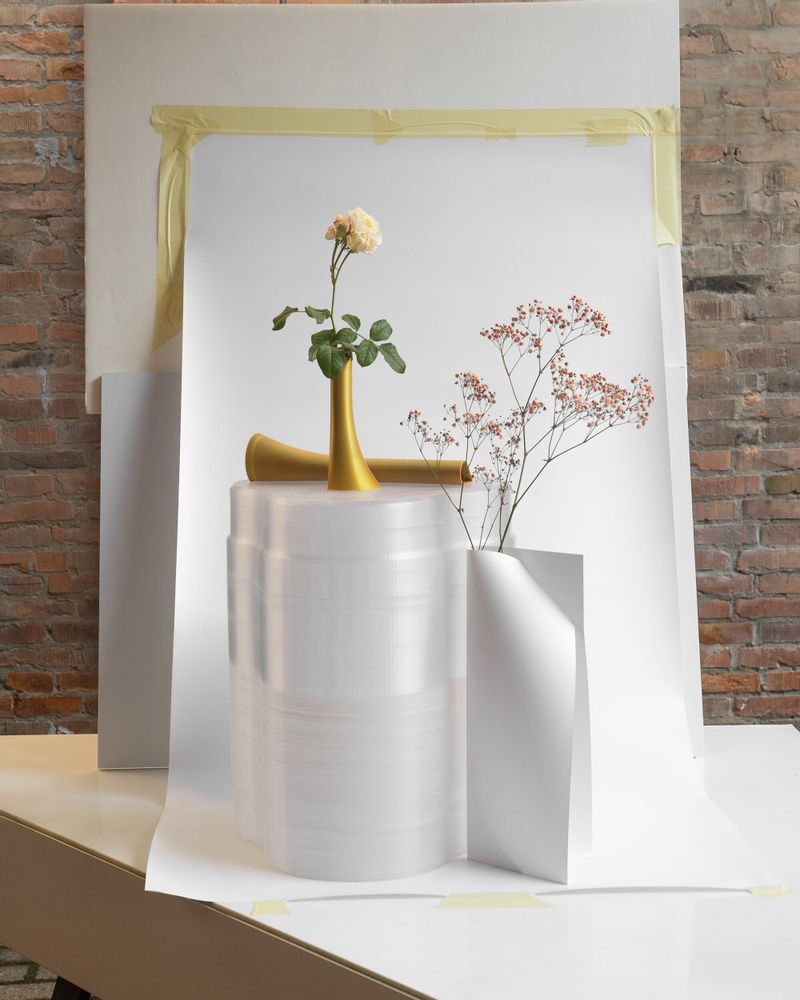 Vases - Vase imprimé en 3D - Zefiro - doré, vert, sable - EGOUNDESIGN