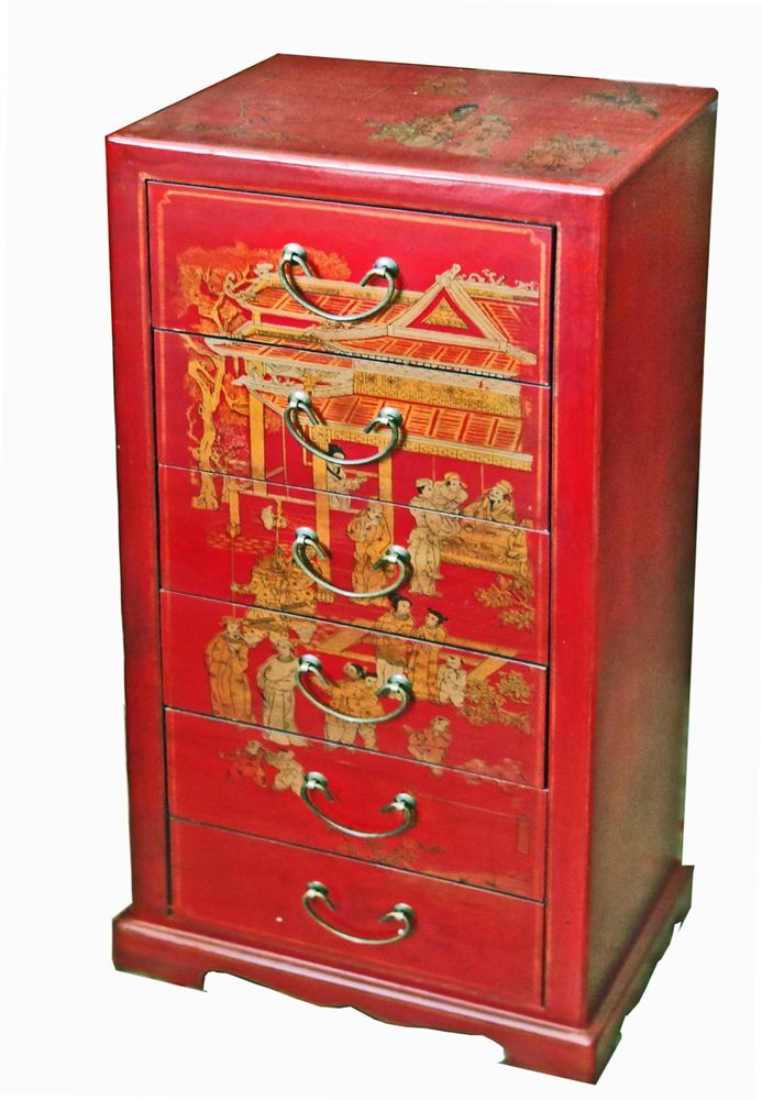 Decorative objects - Ming Chiffonier with Six Drawers - GALERIE D'ORIENT