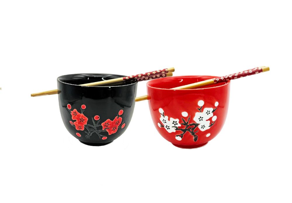 Bowls - Bowl & Chopstick Set - GALERIE D'ORIENT