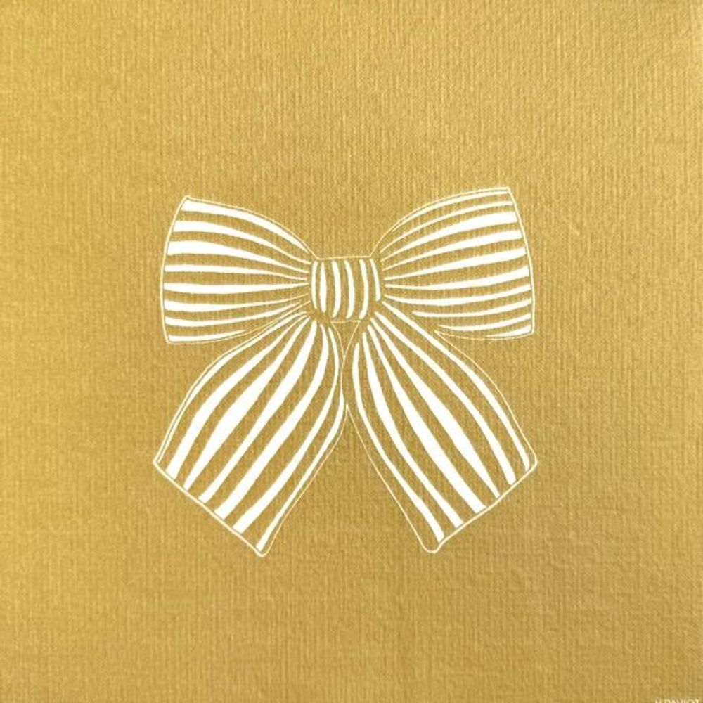 Serviettes - NOEUD OR - FRANÇOISE PAVIOT