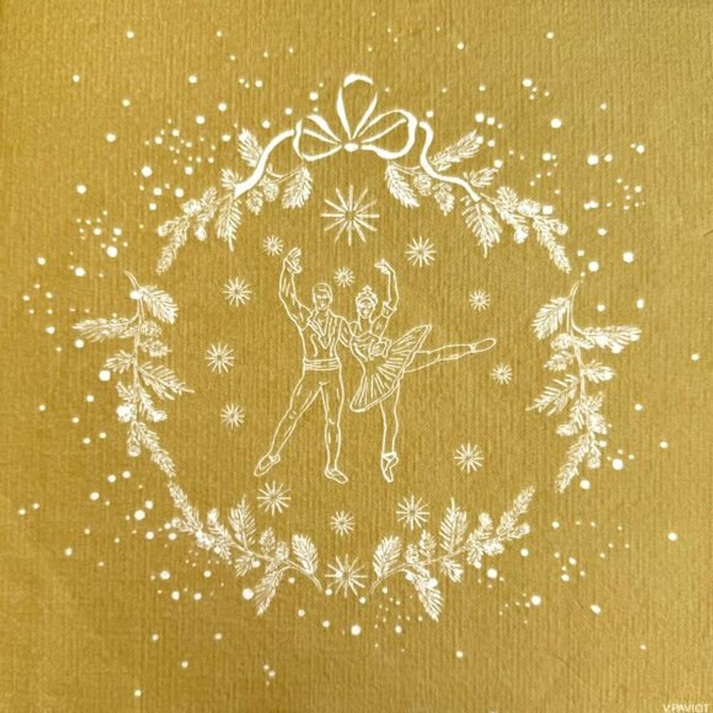 Napkins - GOLD DANCERS - FRANÇOISE PAVIOT